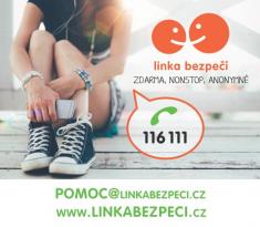 Linka bezpečí 116111, pomoc@linkabezpeci.cz